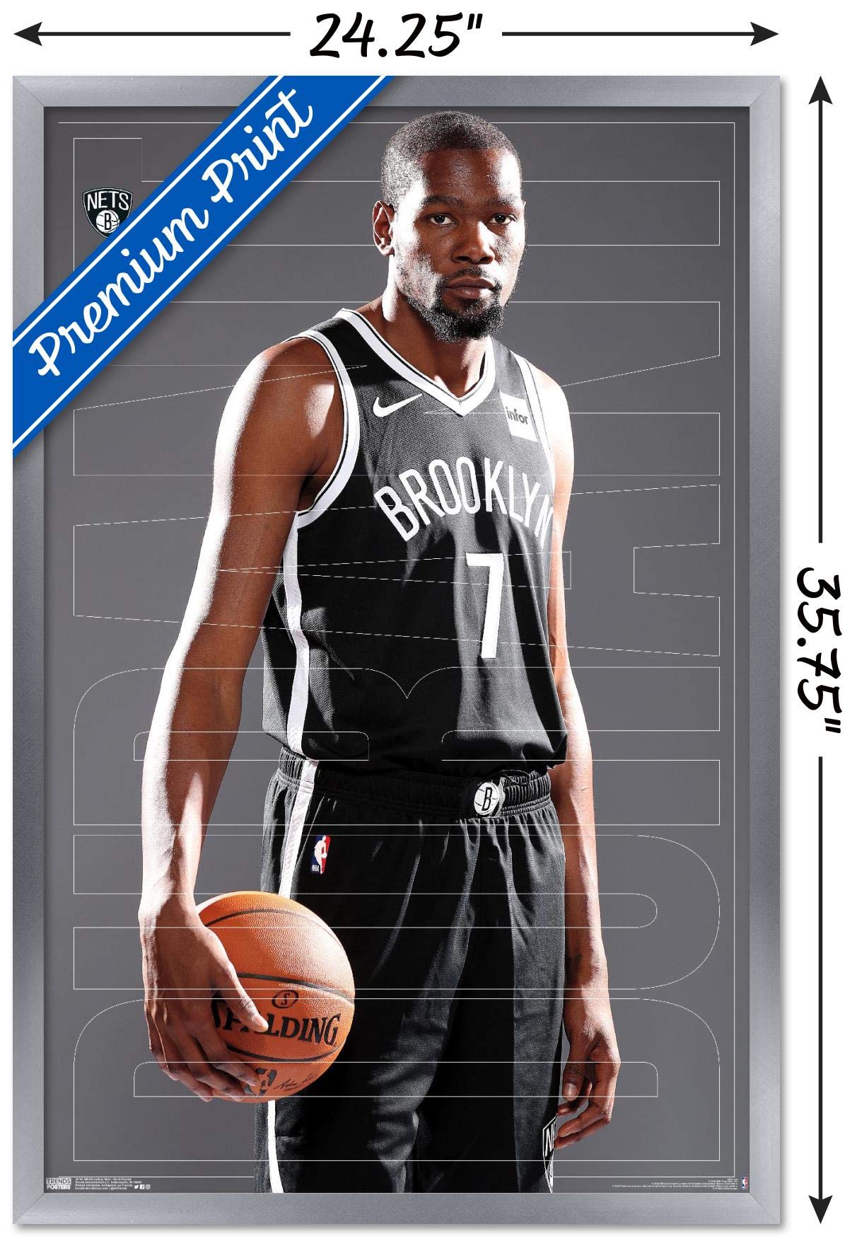 Amazon.co.jp: Trends International NBA ブルックリンネッツ ケビン